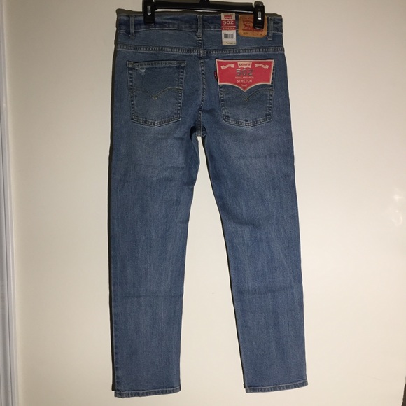 Levis 502 Regular Taper Camo Patch Jeans W34 X L28 - Picture 3 of 8